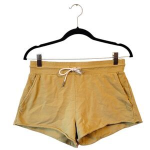 Mate The Label Golden Yellow Cotton Lounge Shorts Size S